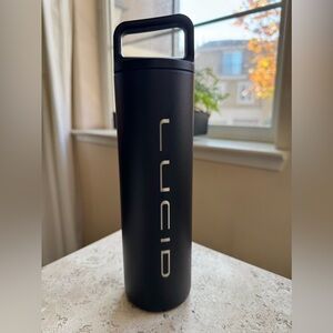 Lucid logo water bottle